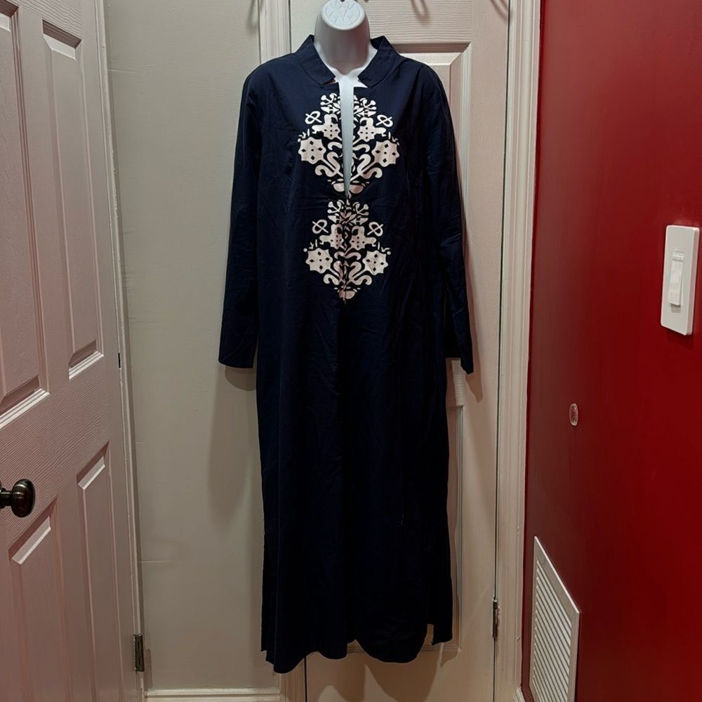Misslook Stand Collar‎ Shift long Sleeve Slit Dress size 3XL